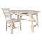 International Concepts Serendipity Desk with 2 Drawers and Chair, Unfinished K-OF-69-C57 - alternate 2